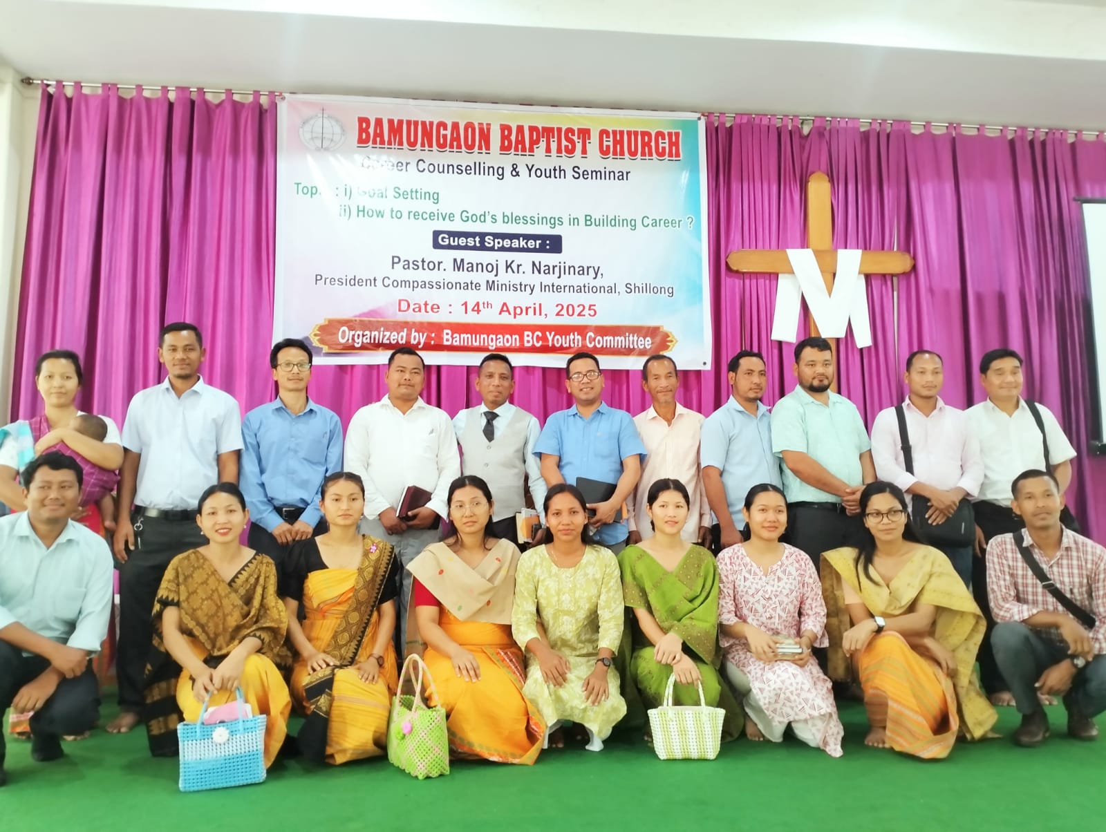 CMI team and attendees at the youth seminar.